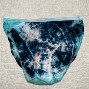 Tie Dye Cotton Panties Size 6 Medium Bikini Cut